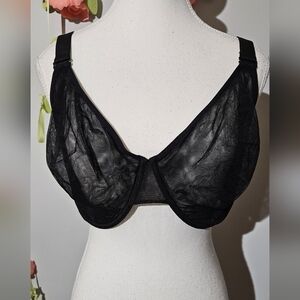 Elegant Black Sheer Bra